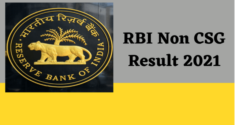 RBI Non CSG Post Result 2021